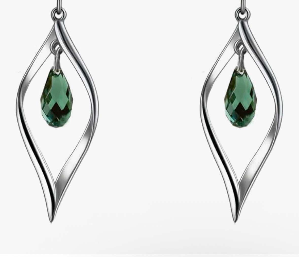 Crystal Twist Leaf High Heel Charm