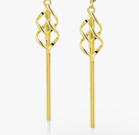 Long Tassel Spiral Twist Drop High Heel Charms