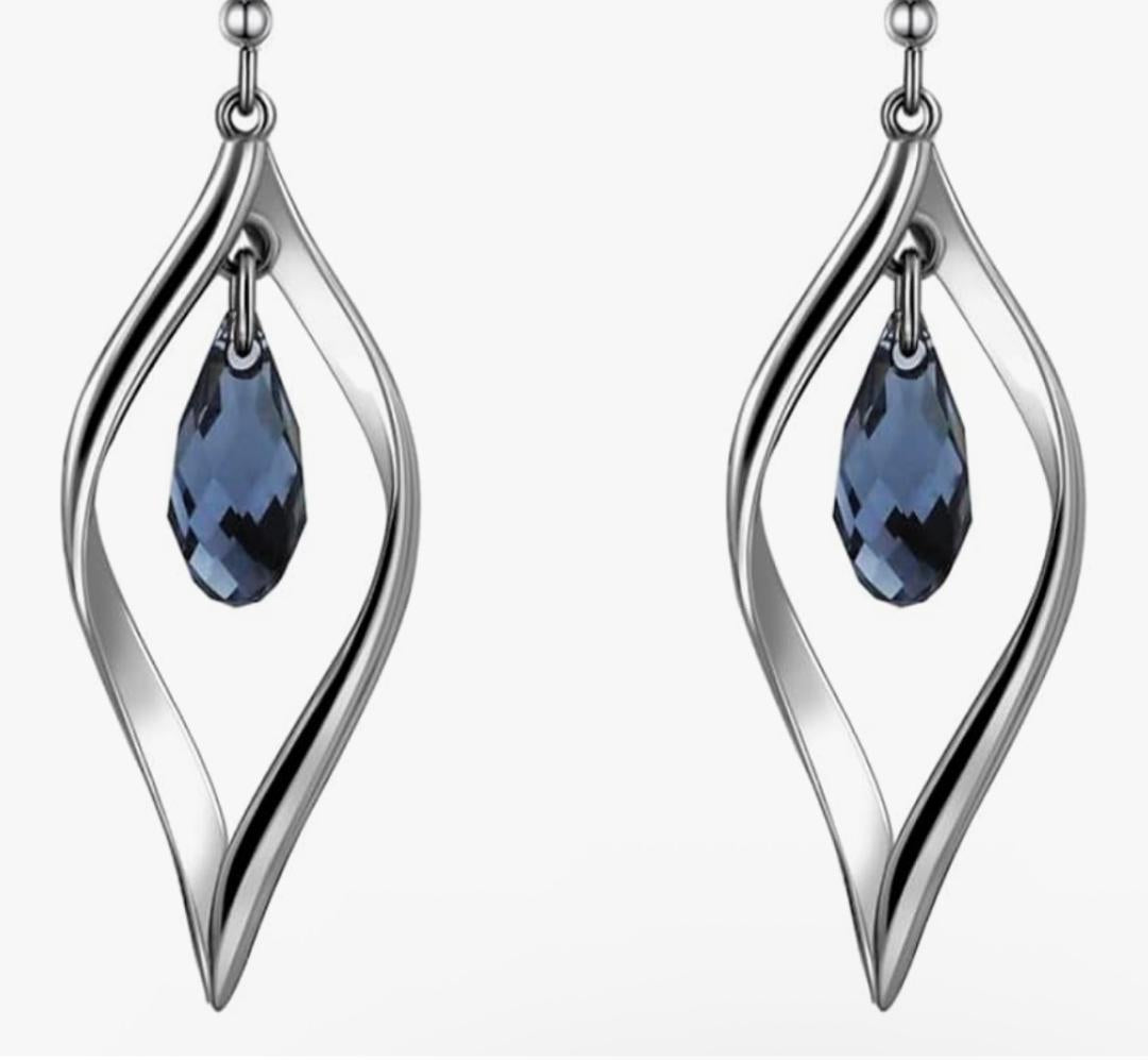 Crystal Twist Leaf High Heel Charm