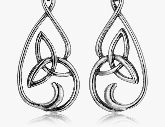 Sterling Silver Oxidized Celtic Knot High Heel Charm