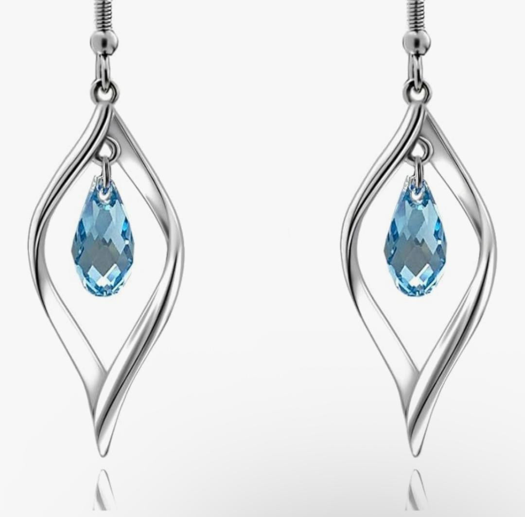 Crystal Twist Leaf High Heel Charm