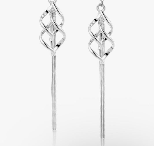 Long Tassel Spiral Twist Drop High Heel Charms